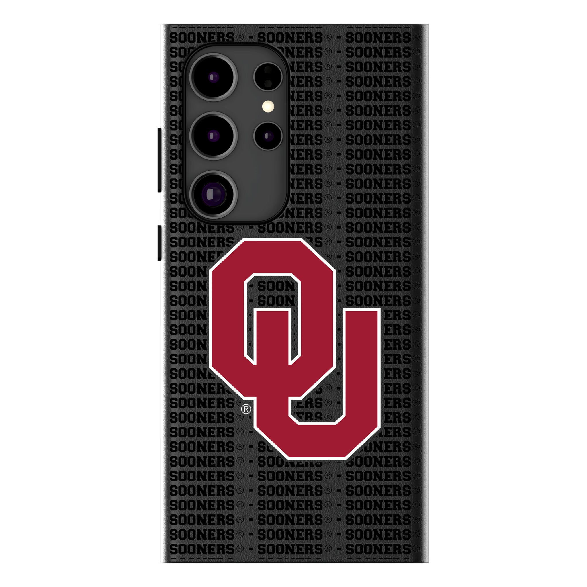 University of Oklahoma Sooners Text Backdrop MagSafe Compatible Phone Case for Samsung Galaxy 12