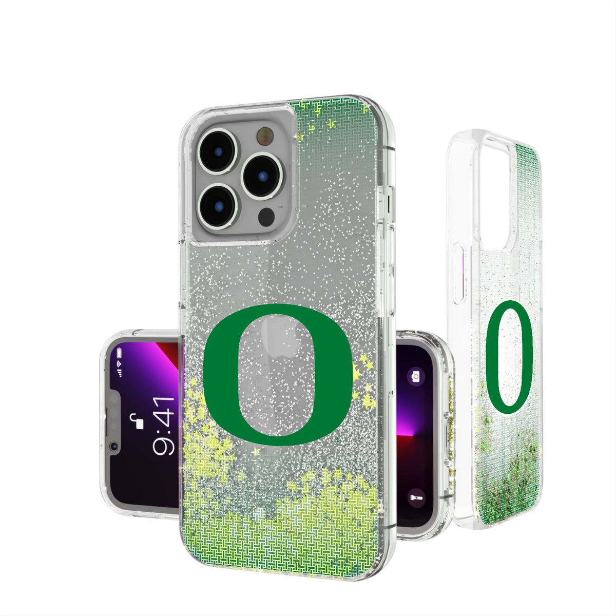 University of Oregon Ducks Linen Glitter Phone Case 7