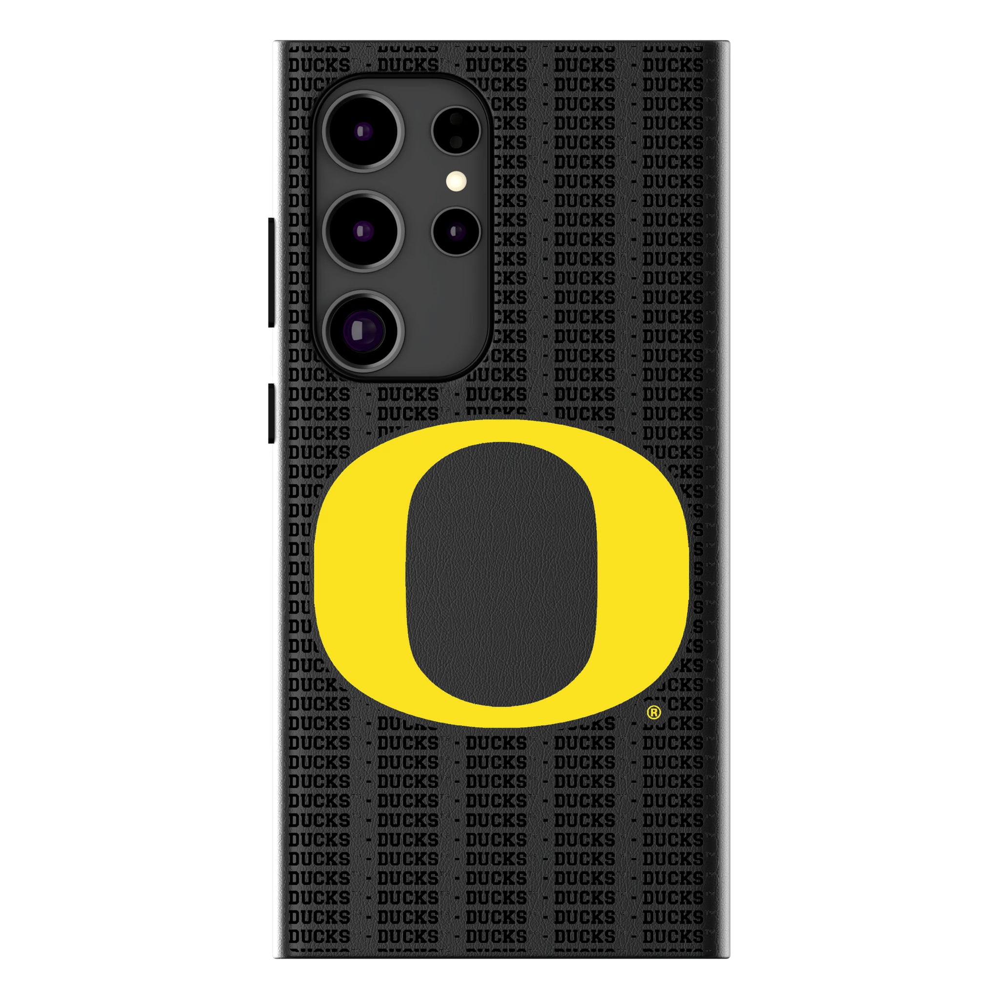 University of Oregon Ducks Text Backdrop MagSafe Compatible Phone Case for Samsung Galaxy 17
