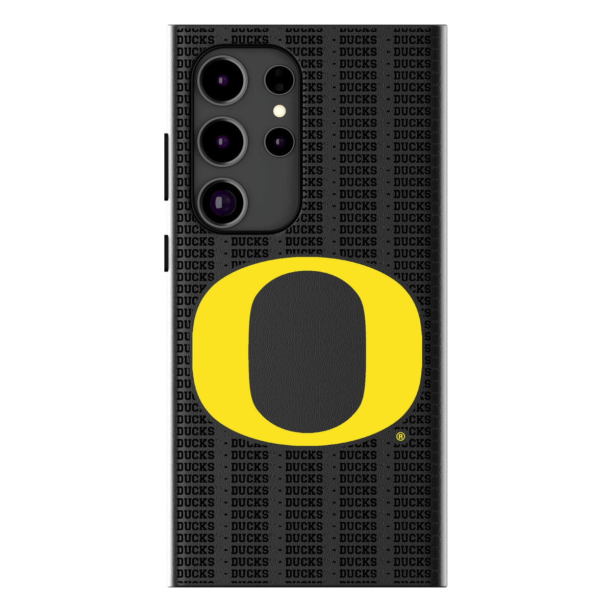 University of Oregon Ducks Text Backdrop MagSafe Compatible Phone Case for Samsung Galaxy 14