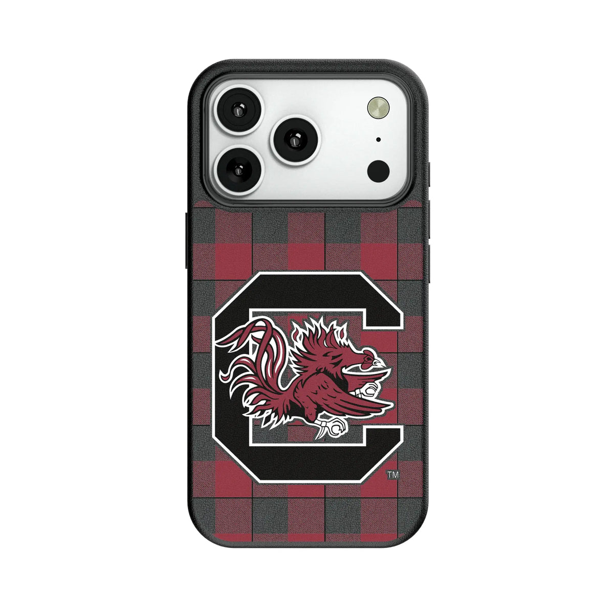 University of South Carolina Gamecocks Plaid MagSafe Compatible Phone Case for Apple iPhone 8