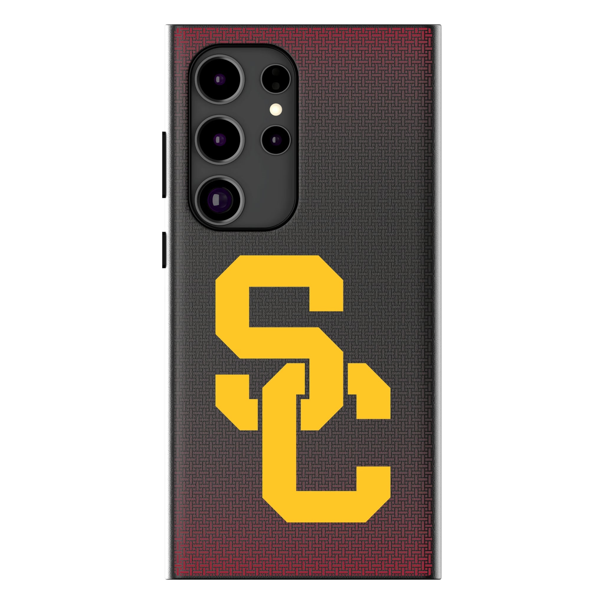University of Southern California Trojans Linen MagSafe Compatible Phone Case for Samsung Galaxy 16