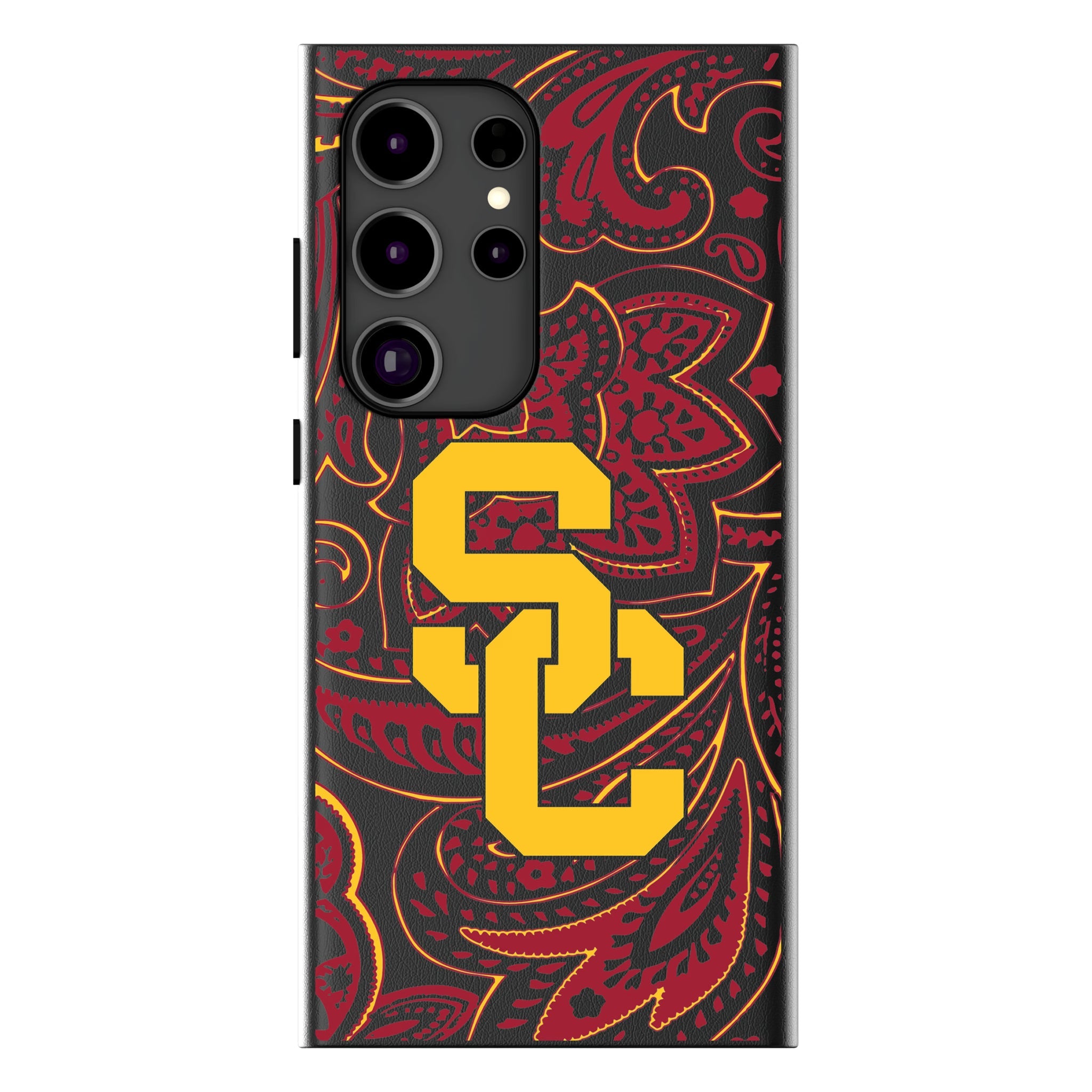University of Southern California Trojans Paisley MagSafe Compatible Phone Case for Samsung Galaxy 17