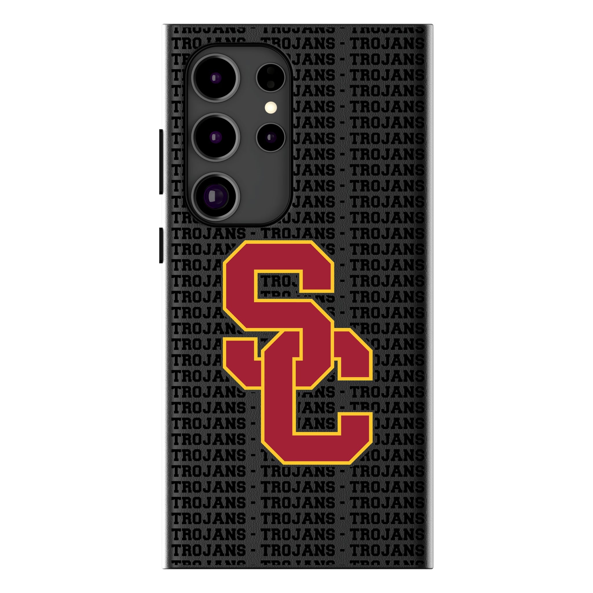 University of Southern California Trojans Text Backdrop MagSafe Compatible Phone Case for Samsung Galaxy 15