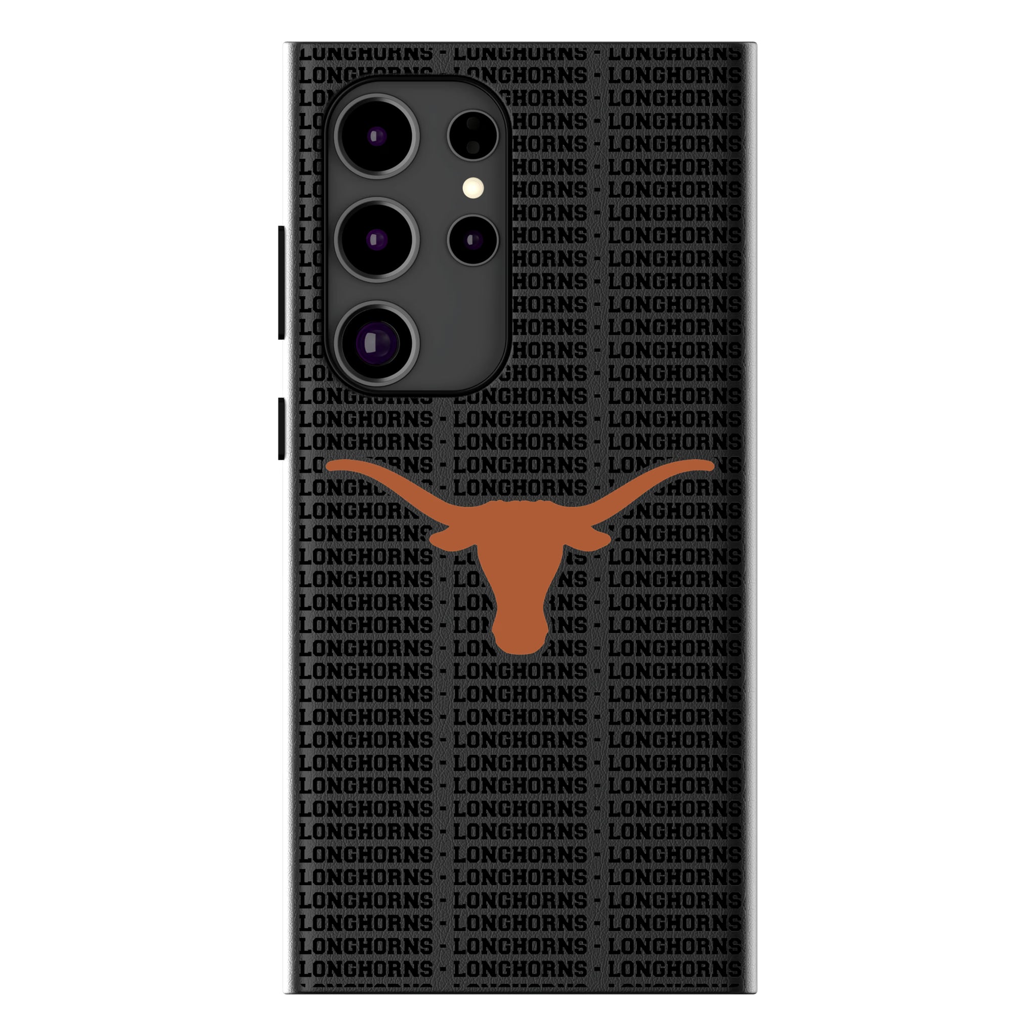 University of Texas Longhorns Text Backdrop MagSafe Compatible Phone Case for Samsung Galaxy 16