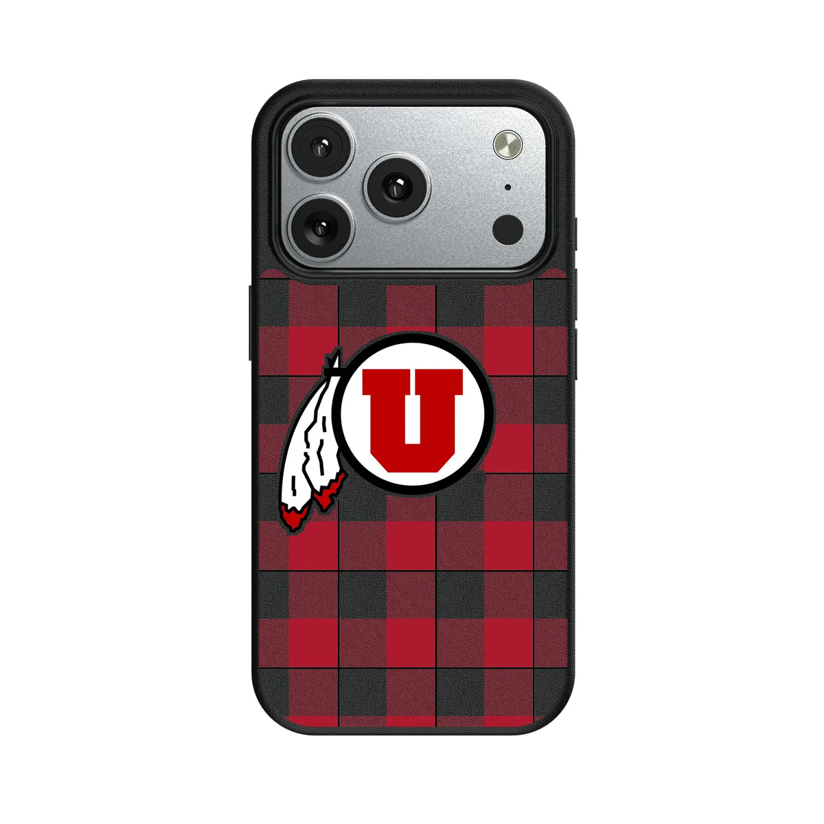 University of Utah Utes Plaid MagSafe Compatible Phone Case for Apple iPhone 7