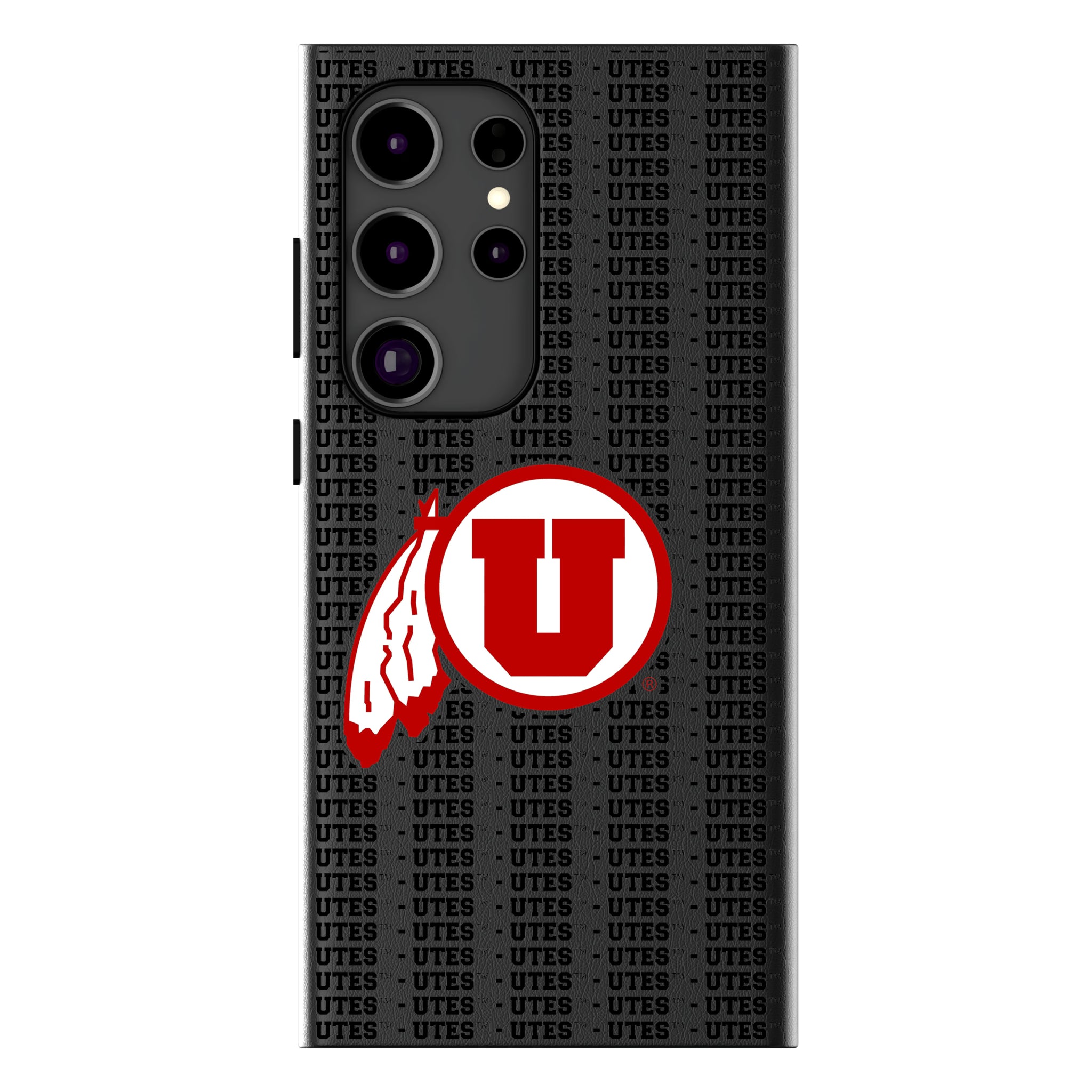 University of Utah Utes Text Backdrop MagSafe Compatible Phone Case for Samsung Galaxy 4