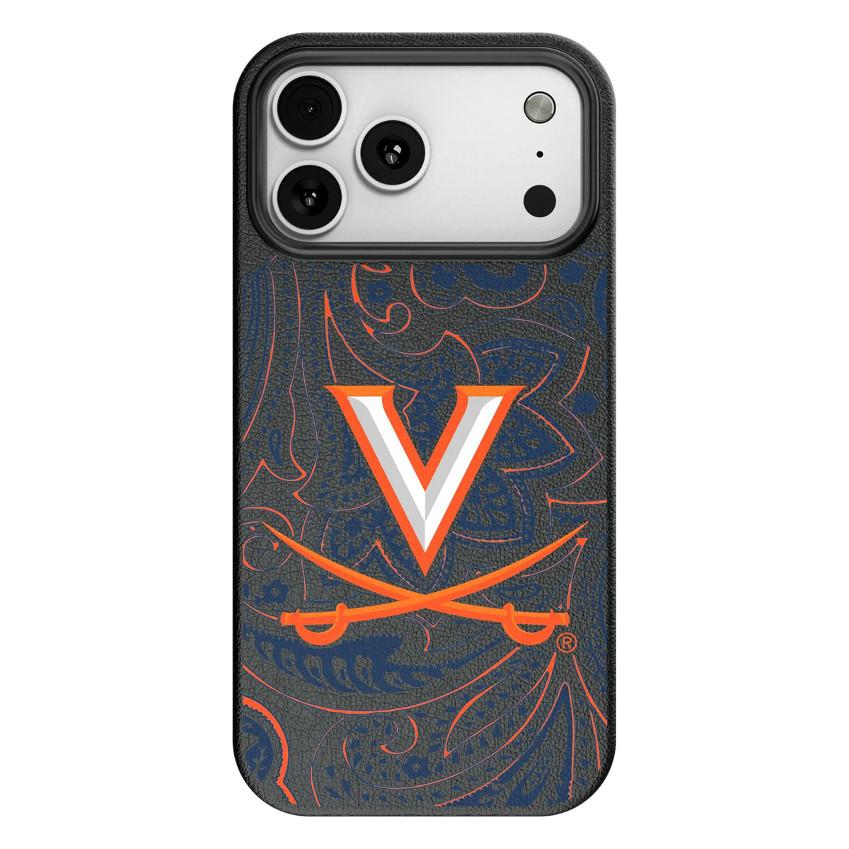 University of Virginia Cavaliers Paisley MagSafe Compatible Phone Case for Apple iPhone 8