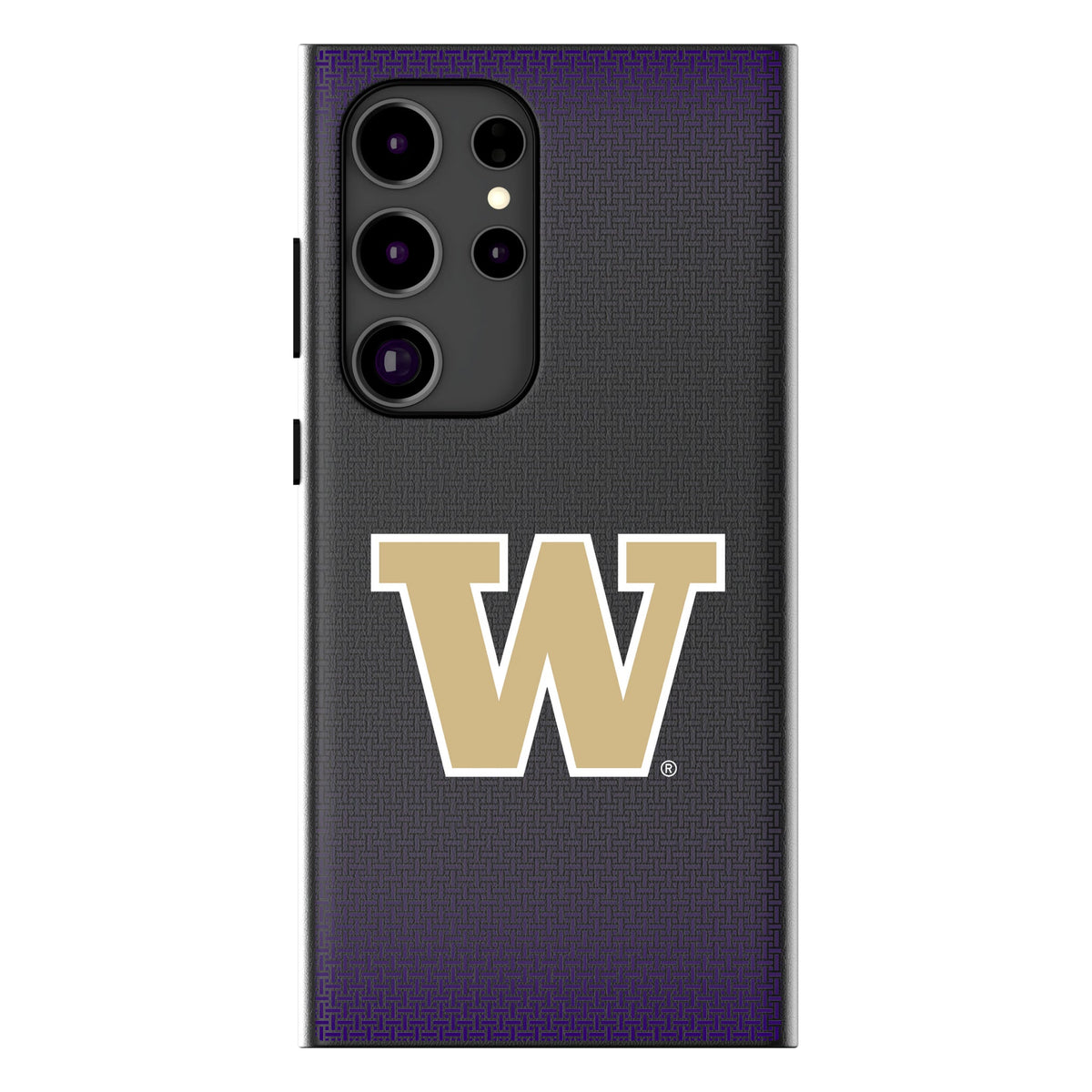 University of Washington Huskies Linen MagSafe Compatible Phone Case for Samsung Galaxy 15