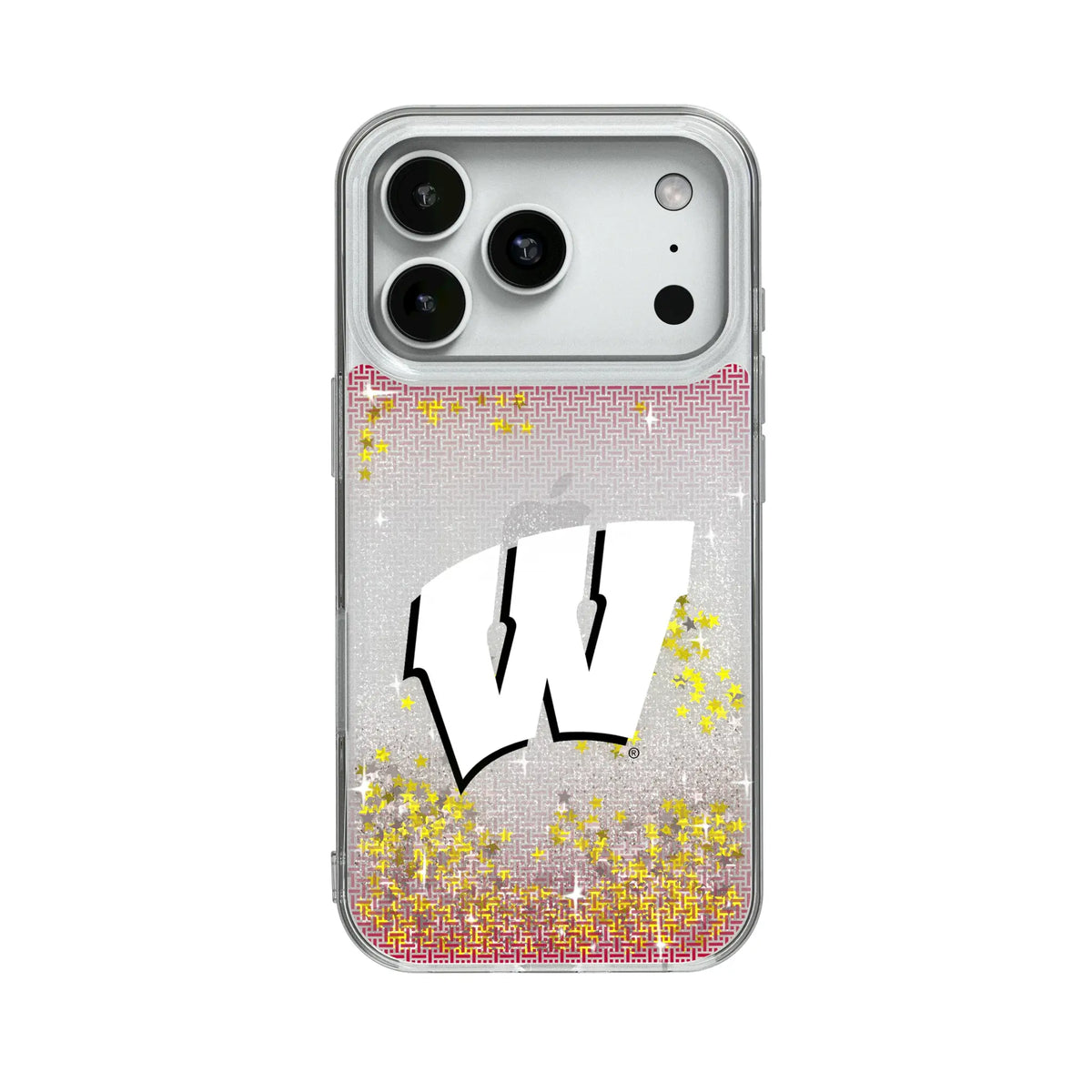 University of Wisconsin Badgers Linen Glitter Phone Case 18