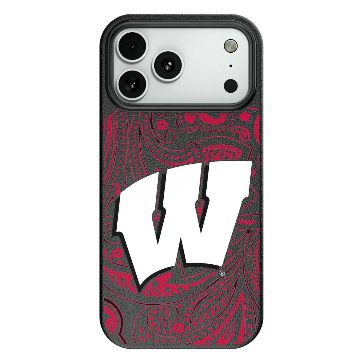 University of Wisconsin Badgers Paisley MagSafe Compatible Phone Case for Apple iPhone 8