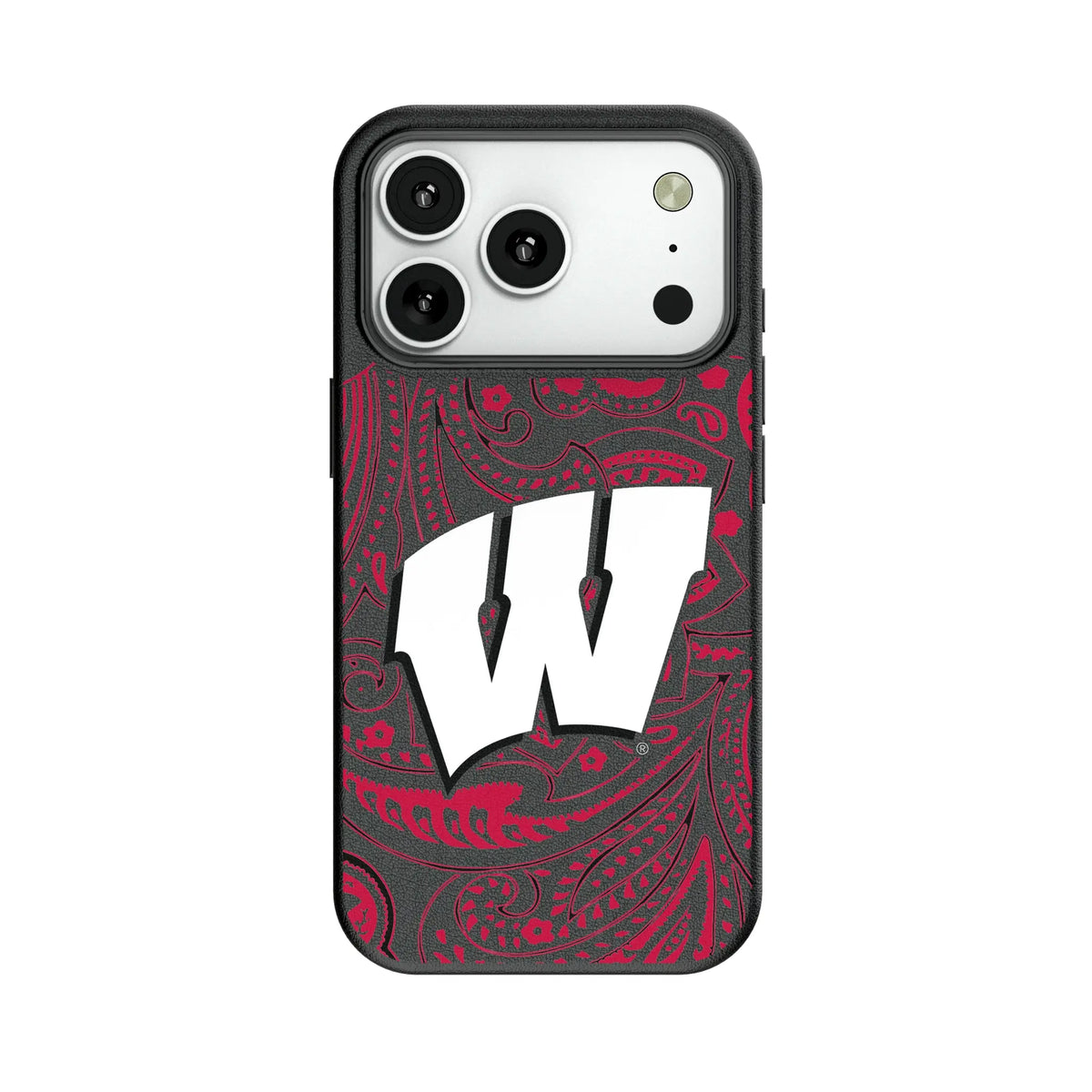University of Wisconsin Badgers Paisley MagSafe Compatible Phone Case for Apple iPhone 7