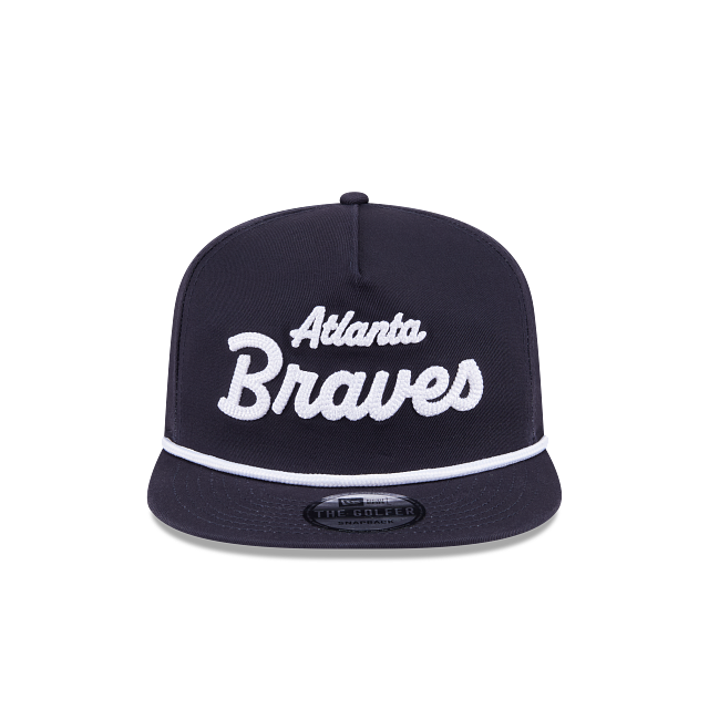 Atlanta Braves - Golfer Team Text Snapback Hat, New Era 1