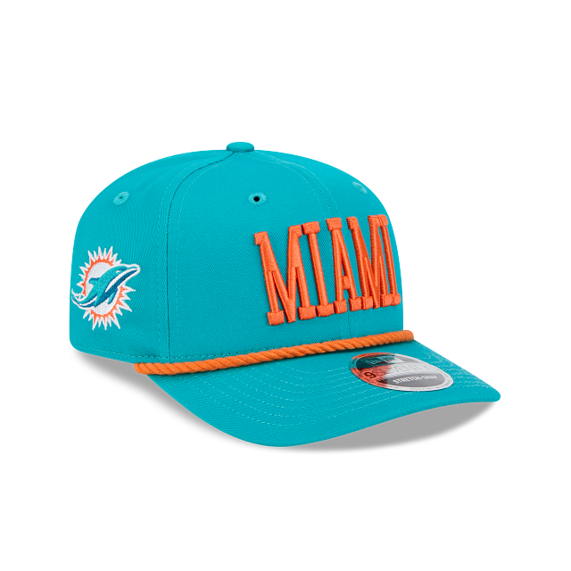 Miami Dolphins - NFL 9Seventy Woodmark Stretch-Snap Hat, New Era 3