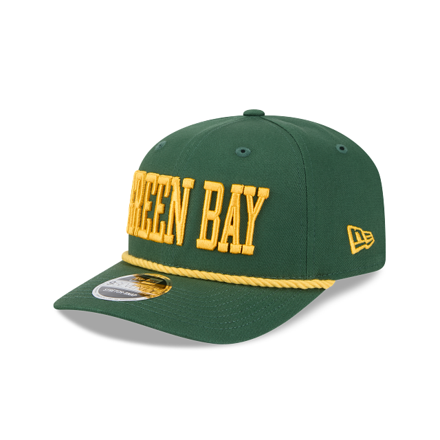 Green Bay Packers - 9Seventy Green Stretch-Snap Hat, New Era 1