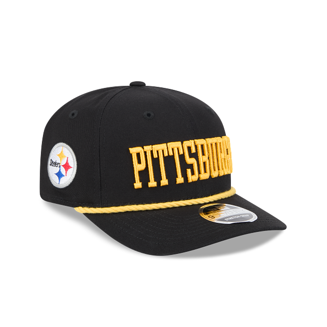 Pittsburgh Steelers - NFL 9Seventy Woodmark Stretch-Snap Hat, New Era 3