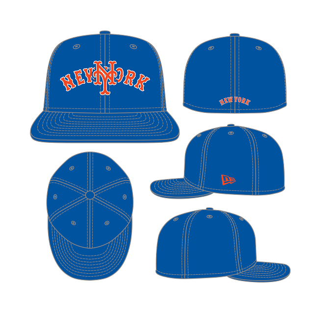 New York Mets - MLB 59Fifty Overlap Snapback Hat, New Era 2