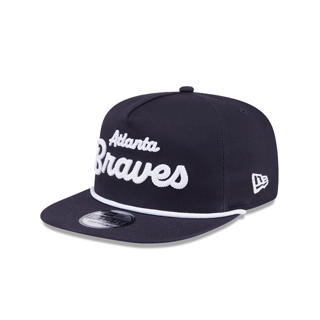 Atlanta Braves - Golfer Team Text Snapback Hat, New Era 2