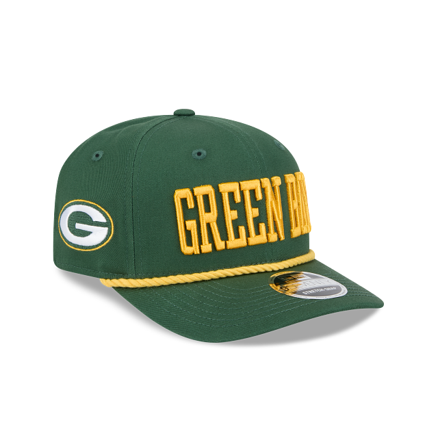 Green Bay Packers - 9Seventy Green Stretch-Snap Hat, New Era 3