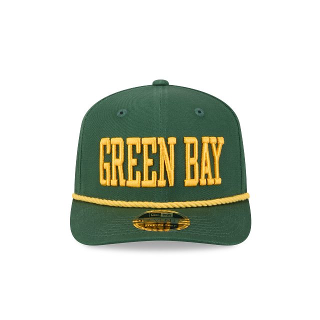 Green Bay Packers - 9Seventy Green Stretch-Snap Hat, New Era 2