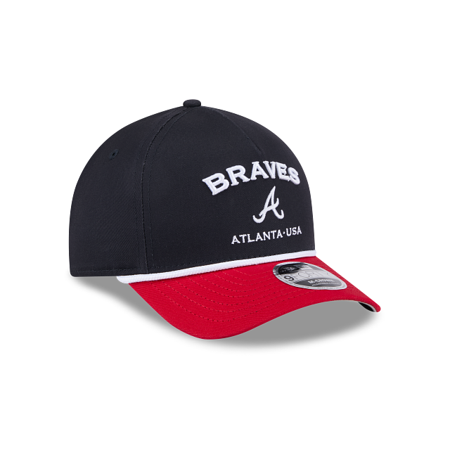 Atlanta Braves - 9Forty M-Crown 2Tone Rope Hat, New Era 5