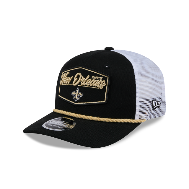New Orleans Saints - 9Seventy Patch Stretch-Snap Trucker Hat, New Era 1