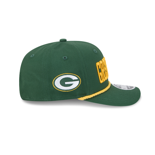 Green Bay Packers - 9Seventy Green Stretch-Snap Hat, New Era 5