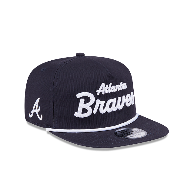 Atlanta Braves - Golfer Team Text Snapback Hat, New Era 7