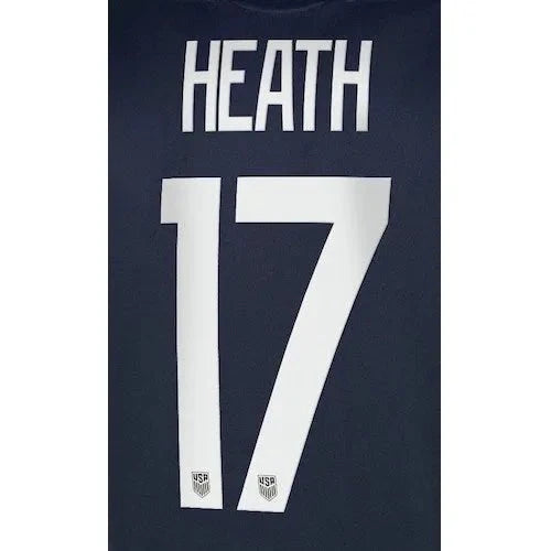 USWNT 2020/21 Away  Heath #17 Jersey Name Sets 1