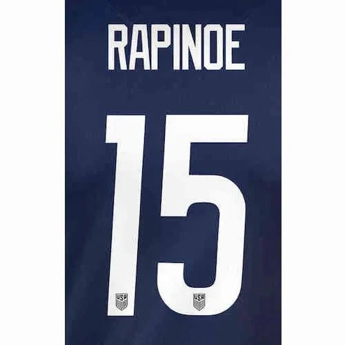 USWNT 2020/21 Away  Rapinoe #15 Jersey Name Sets 1
