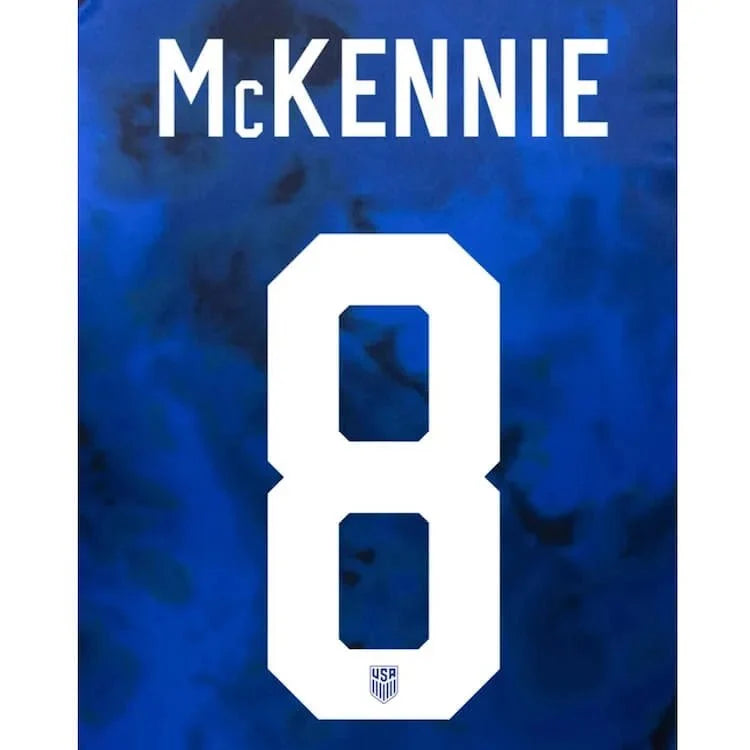 USMNT 2022-24 Away McKennie Youth #8 Jersey Name Set 1