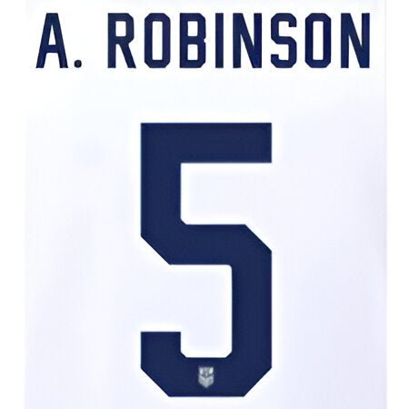 USA 2024/25 Home Robinson #5 Jersey Name Set 1