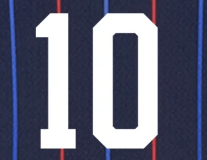 USWNT 2025 Away  G. HEAPS #10 Jersey Name Set 8" 2