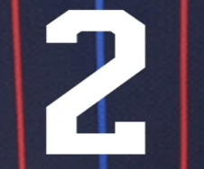 USWNT 2025 Away  Rodman #2 Jersey Name Set 8" 2