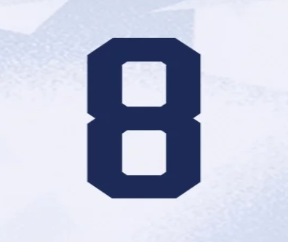 USWNT 2025 Home  SHAW #8 Jersey Name Set 8" 2
