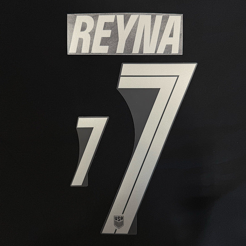 USA 2026- Away REYNA #7 Official Name Set 1