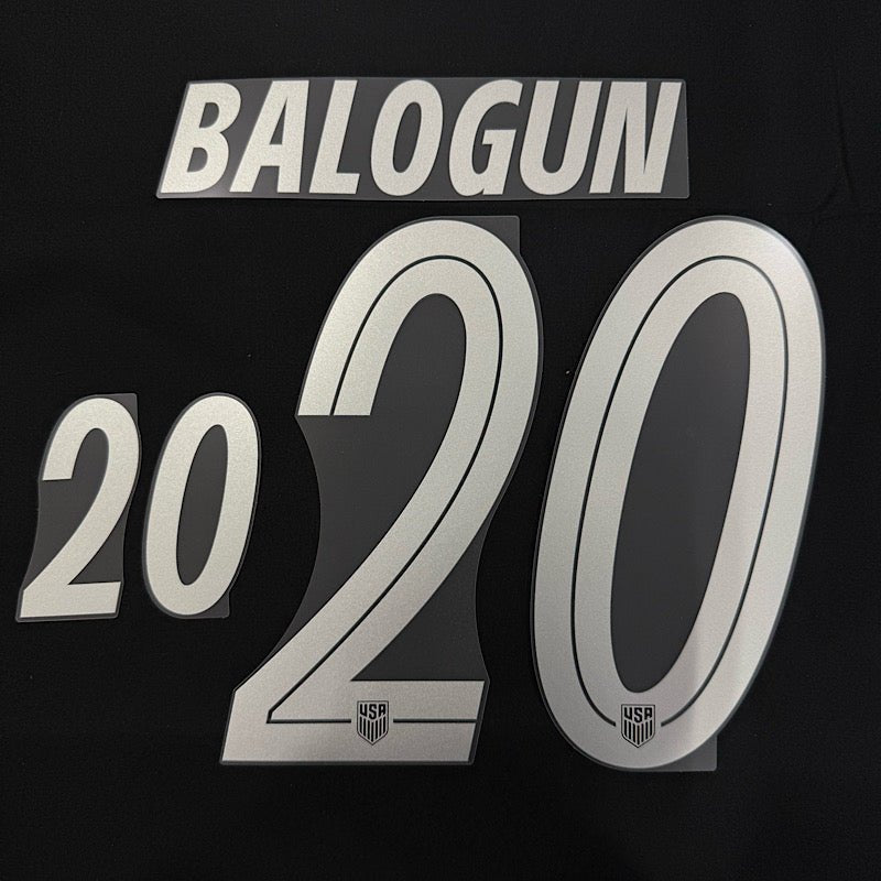 USMNT 2026- Away BALAGUN #20 Official Name Set 1