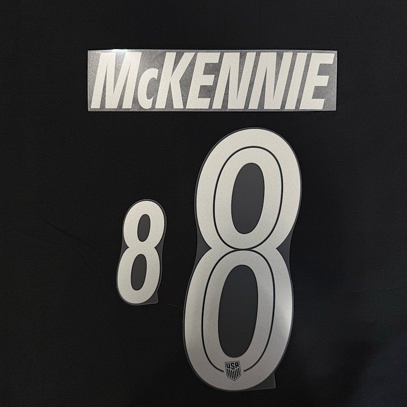USMNT 2026- Away McKENNIE #8 Official Name Set 1