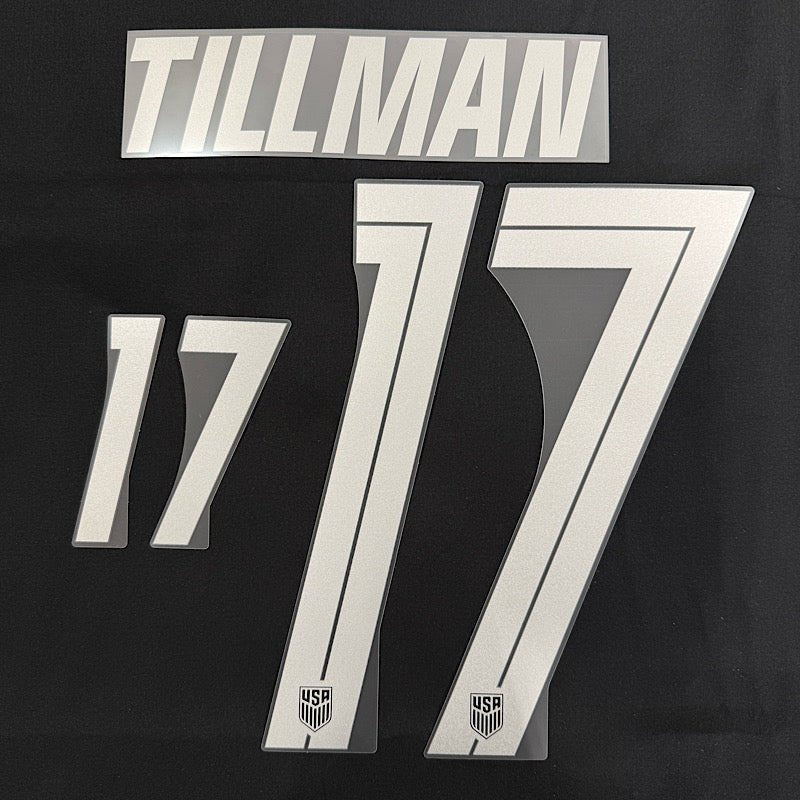 USMNT 2026- Away TILMAN #17 Official Name Set 1