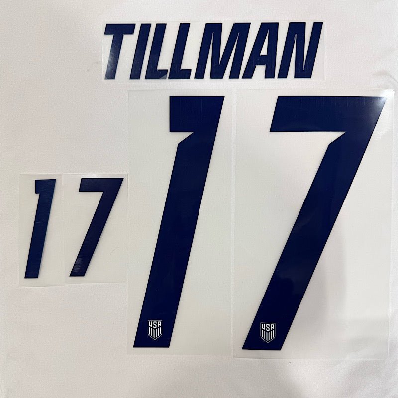 USMNT 2026- Home TILMAN #17 Official Name Set 1