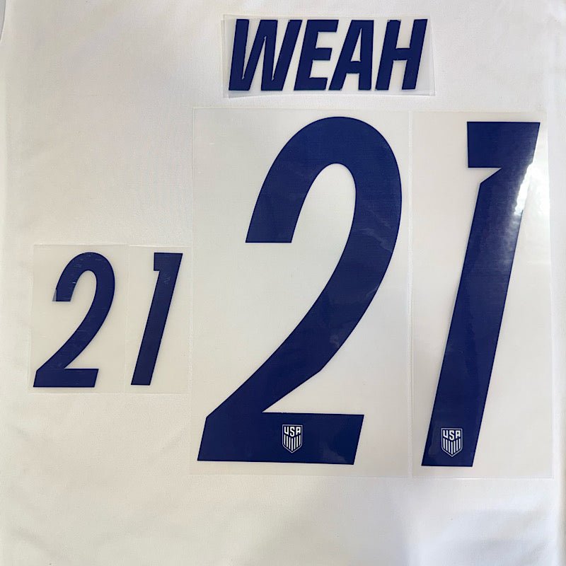 USMNT 2026- Home WEAH #21 Official Name Set 1