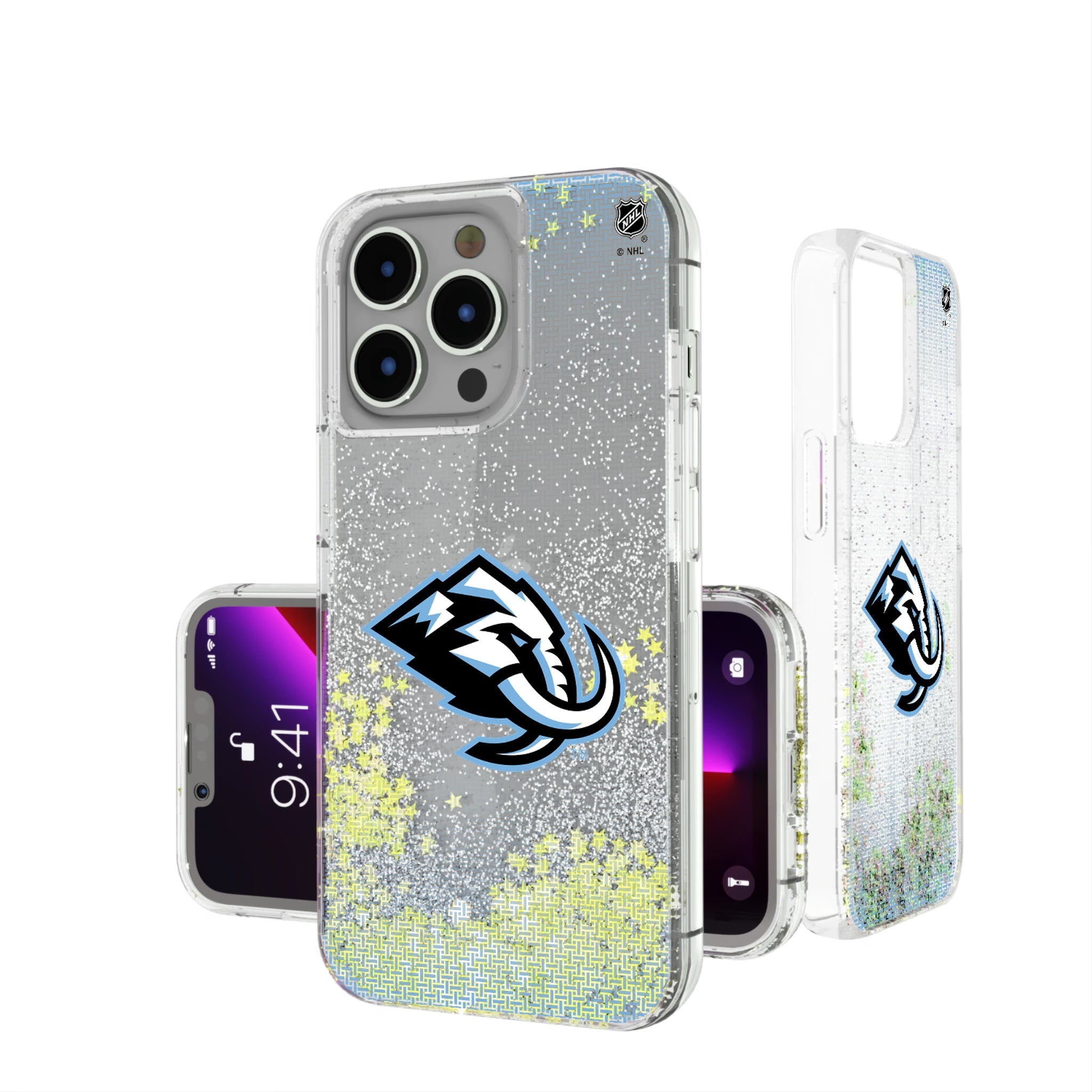 Utah Mammoth Linen Glitter Phone Case for Apple iPhone