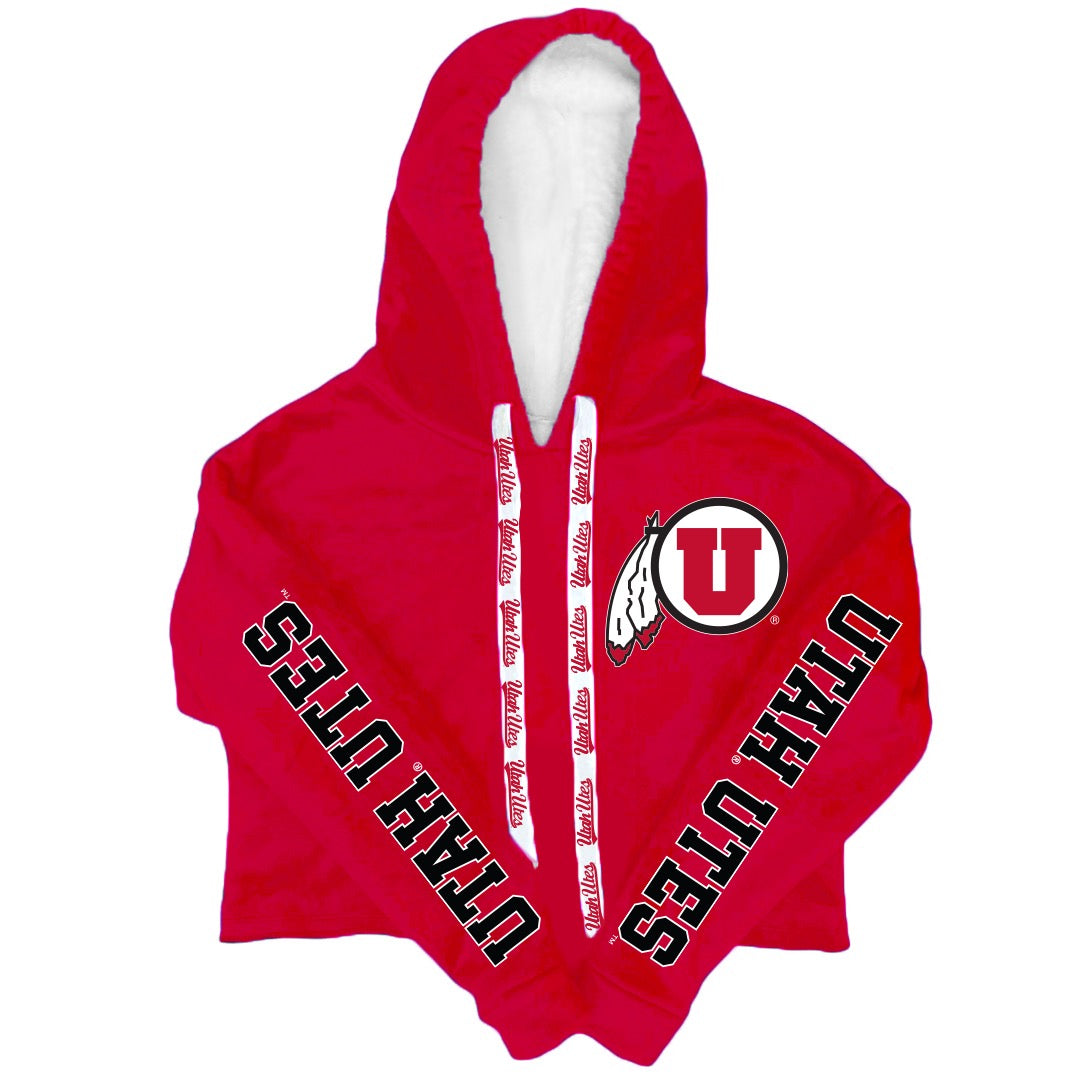 Utah Varsity Furry Hoodie | lojobands 6