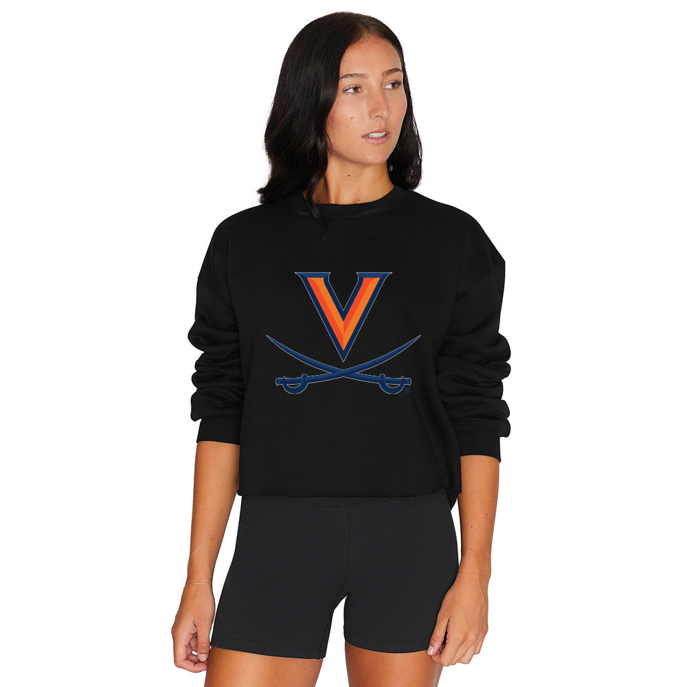 Virginia Cavaliers Black Crewneck 3