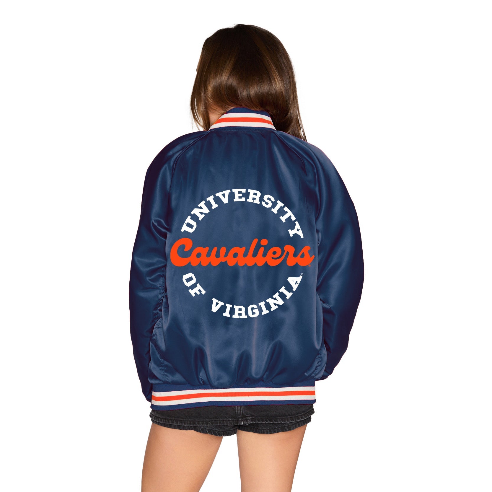Virginia Cavaliers Satin Letterman Bomber Jacket | lojobands