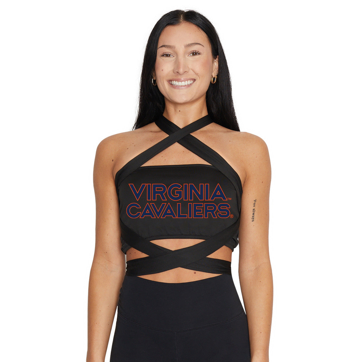 Virginia Cavaliers Black Multi Way Bandeau Top | lojobands