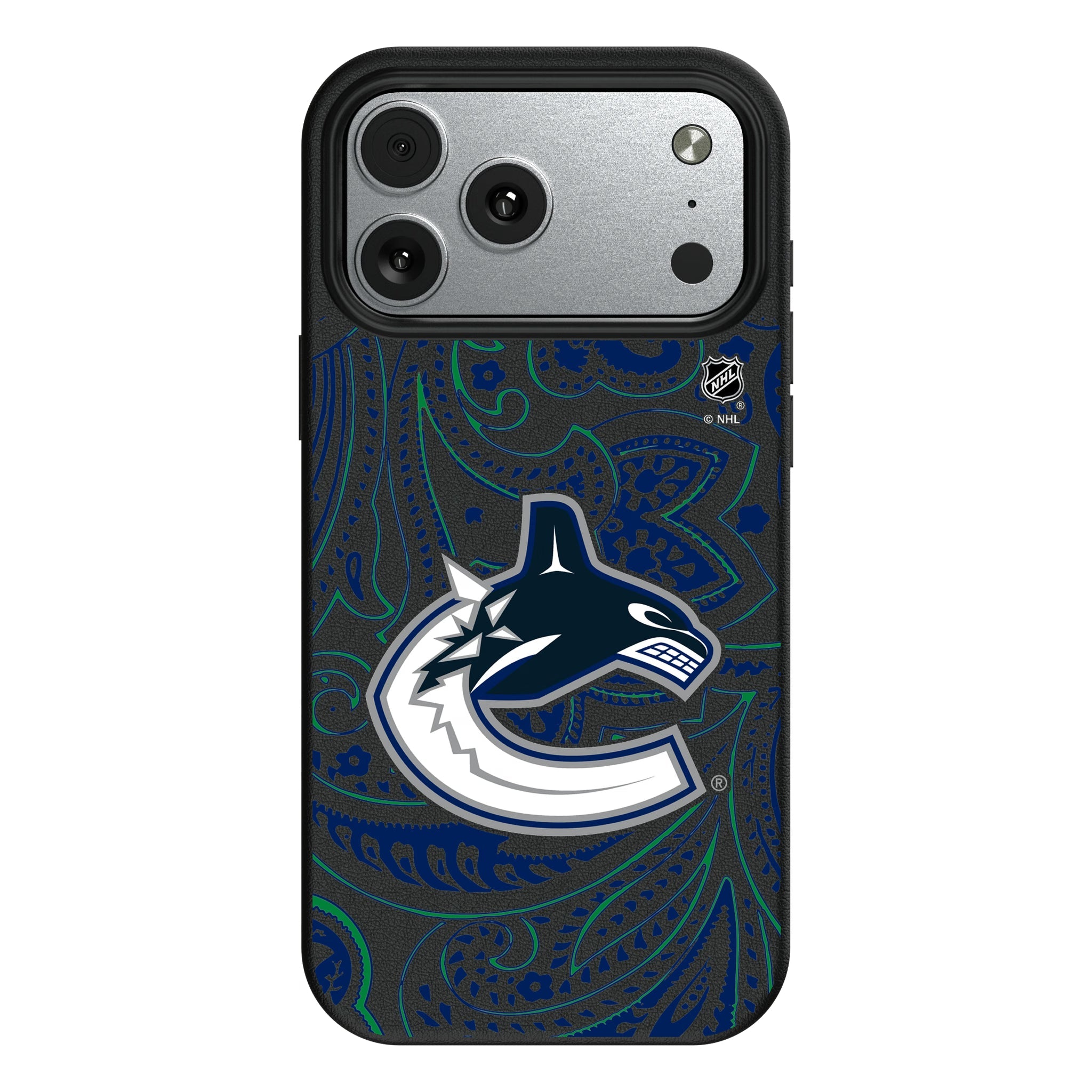 Vancouver Canucks Paisley MagSafe Compatible Phone Case for Apple iPhone 10