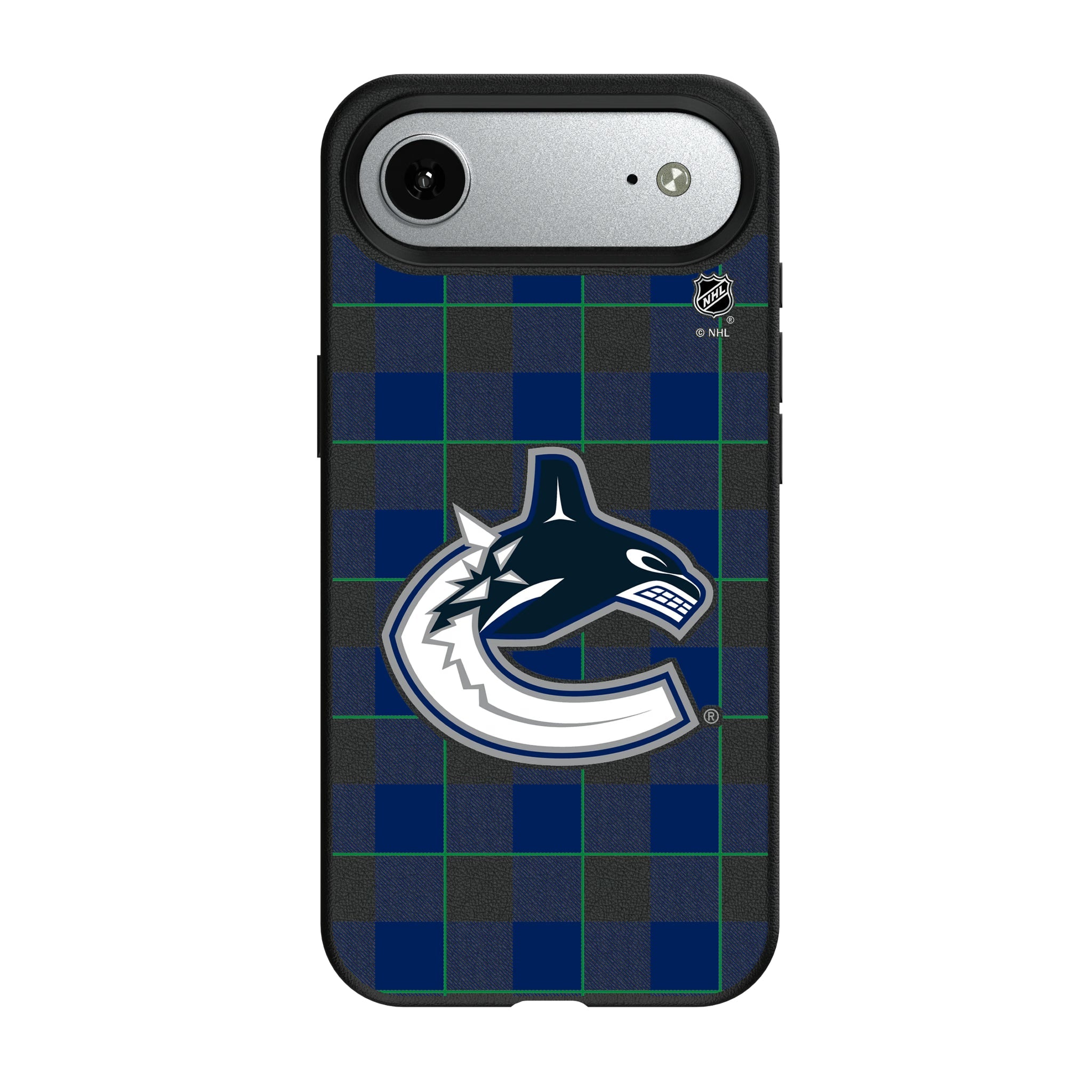 Vancouver Canucks Plaid MagSafe Compatible Phone Case for Apple iPhone 8