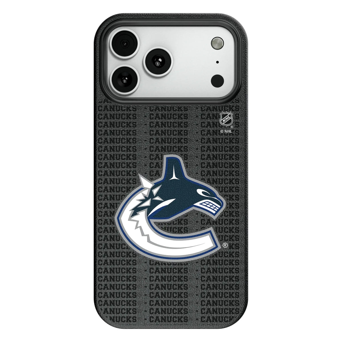 Vancouver Canucks Text Backdrop MagSafe Compatible Phone Case for Apple iPhone 9