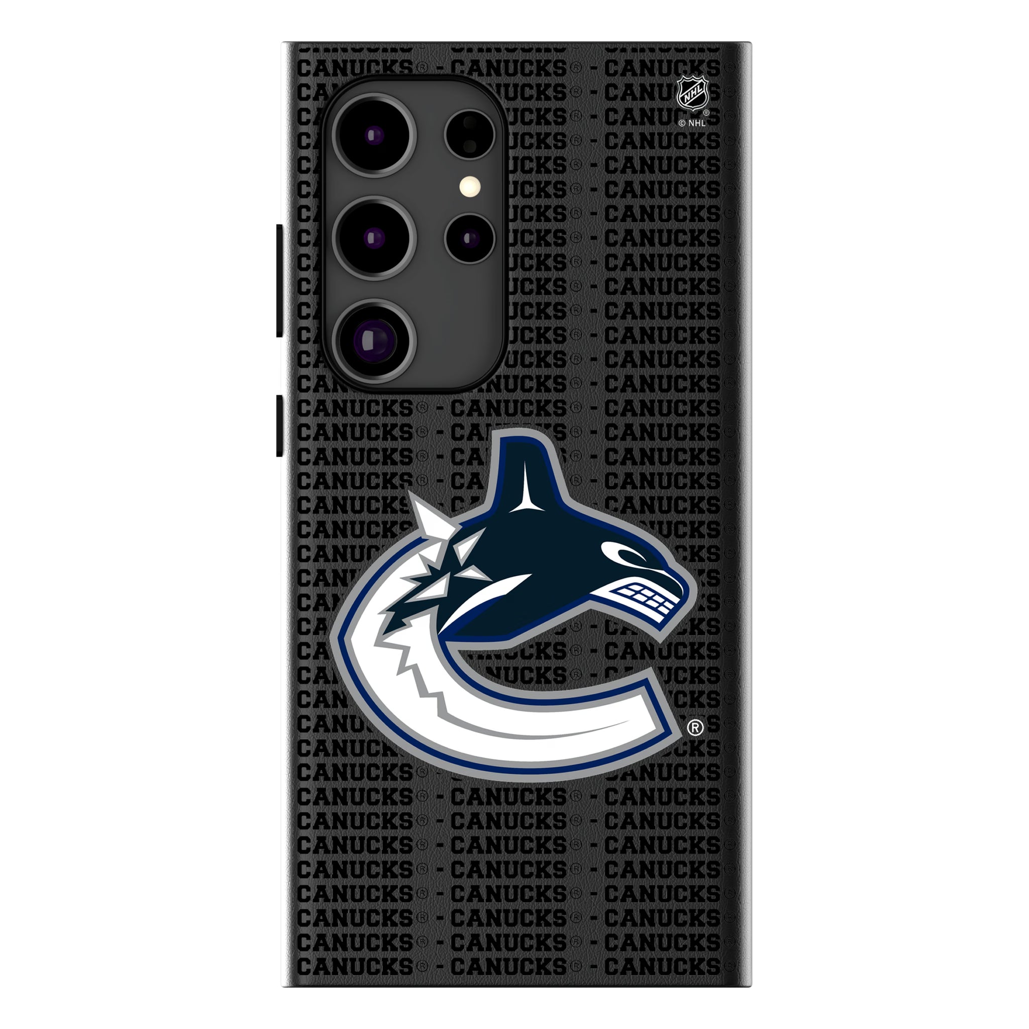 Vancouver Canucks Text Backdrop MagSafe Compatible Phone Case for Samsung Galaxy 16